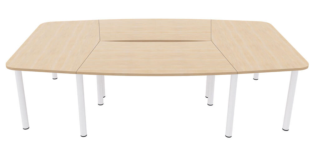 photo table de réunion Easy Fit avec piàtement partagé
